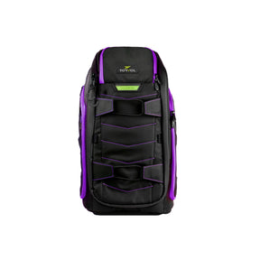 Torvol Quad Pitstop Backpack PRO V2 Lila Ansicht Außenseite mit beiden Quad Straps