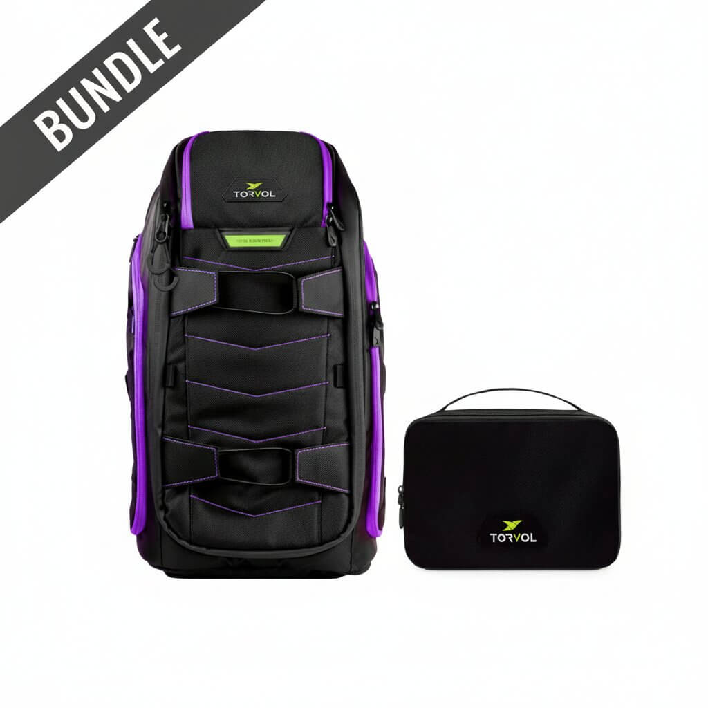 Torvol Quad Pitstop Backpack Pro Lila Safe Pouch Bundle
