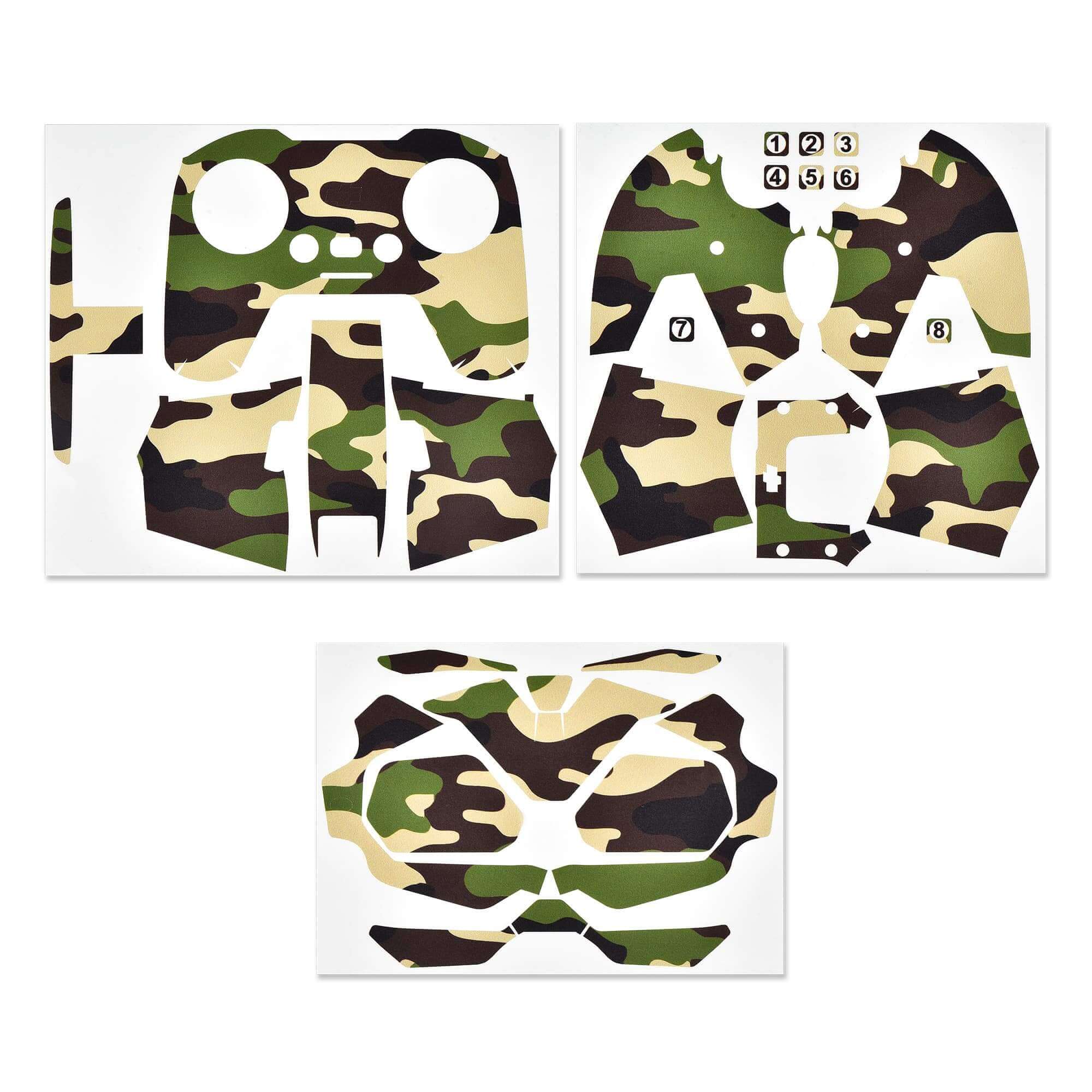 STARTRC DJI FPV Drohne Skin Aufkleber Set Camouflage Green