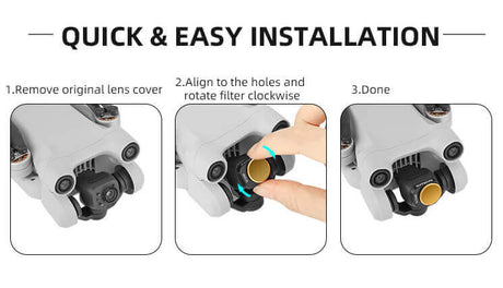 SunnyLIFE DJI Mini 3 (Pro) ND Filter Set ND4 ND8 ND16 ND32