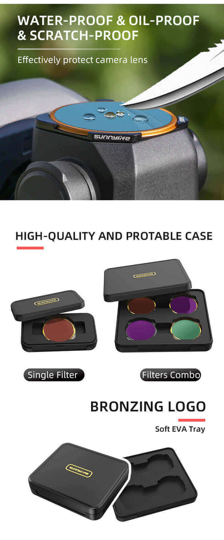 SunnyLIFE DJI Mavic 3 ND Filter Set UV CPL ND4 ND8 ND16 ND32
