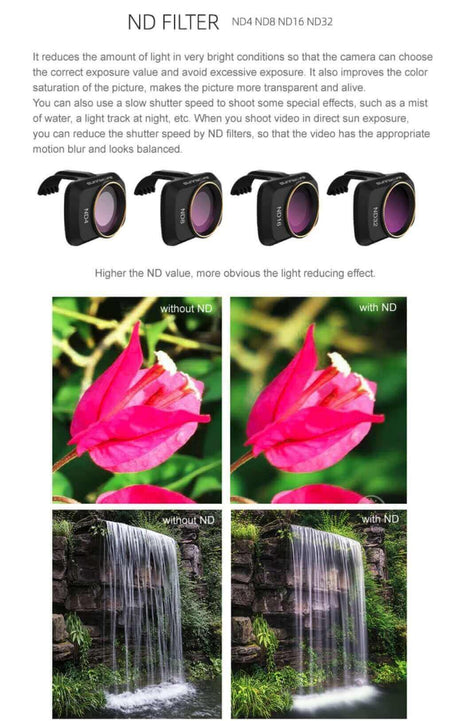 Ensemble de filtres ND STARTRC pour DJI Mini 4K/Mini 2/Mini 2 SE - Kit Ensemble de filtres ND STARTRC pour DJI Mini 4K/Mini 2/Mini 2 SE - Kit